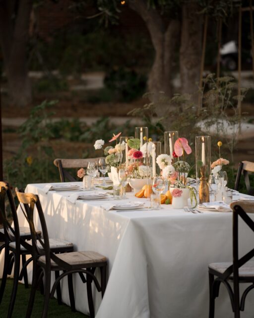 Reception design is shifting inward.

Tables are no longer background architecture. They’re being designed as the primary visual event—layered, textured, composed at eye level where guests actually spend the evening.

The tablescape has become the ceremony backdrop’s equal. Designers now allocate the same rigor to napkin folds, glassware weight, and floral density as they do to altar installations.

When guests spend four hours seated, what’s in front of them defines the memory as much as what’s behind the couple during vows.

Planning @marthaayalacaboweddings
Venue @florafarms // @florafarmsweddings
Photographer @raeconnell
Hair & Makeup @enriquemuartistt
Dj @djmijares
Florals @floriographymx
Dance Floor @delmareventscabo
Stationery @entela.mx
Transportation @cabo_seasons