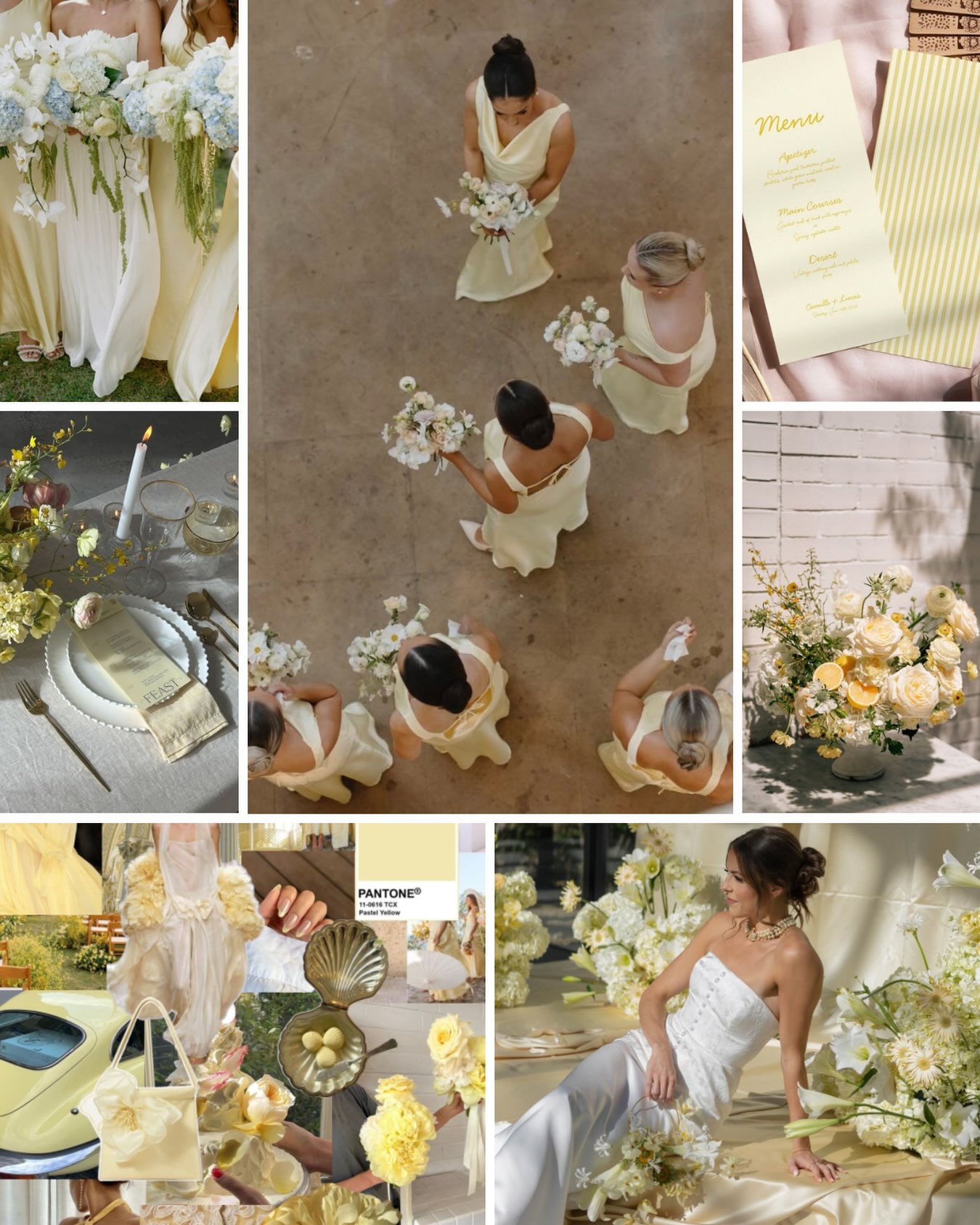 Current obsession: Butter Yellow. A palette that feels fresh, refined, and endlessly romantic. Think delicate florals, dreamy details, and understated luxury—the perfect inspiration for couples embracing a modern celebration. 🌼

#cabobride #weddinginspo #2026bride #weddingpallet