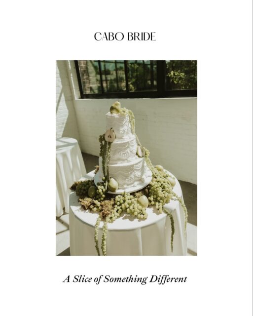 From sculpted tiers to fruit-forward statements and couture piping, this is where wedding cake design becomes art—unexpected, elevated, and entirely unforgettable. Each detail is intentional. Each slice, a story.

Which one are you choosing for your wedding day?
— classic elegance, modern minimal, or bold & unconventional?

Save this for your cake designer + send to your planner 🤍

#CaboBride #WeddingCakeInspo #LuxuryWedding #EditorialBride #WeddingCakeDesign